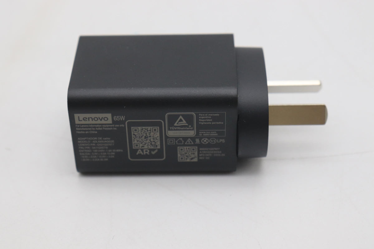 Lenovo AC_ADAPTER PD,65W,20/15/9/5V,2P,ARG,ACB 65W USB-C 5V 2 Pin AC Charger Adapter 5A11Q35715
