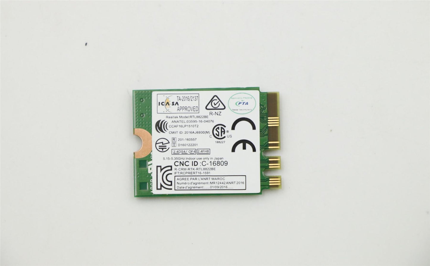Lenovo 01AX712 WIRELESS Wireless,CMB,CBT,8822BE FCC