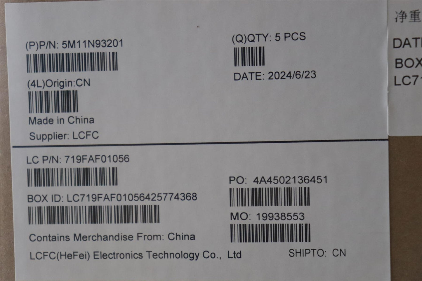 Lenovo MECH_ASM BL KB BK WW NOR PMX 5M11N93202