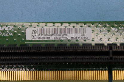 Lenovo x 16 card rear Riser PCIe PCI Board 00HV152