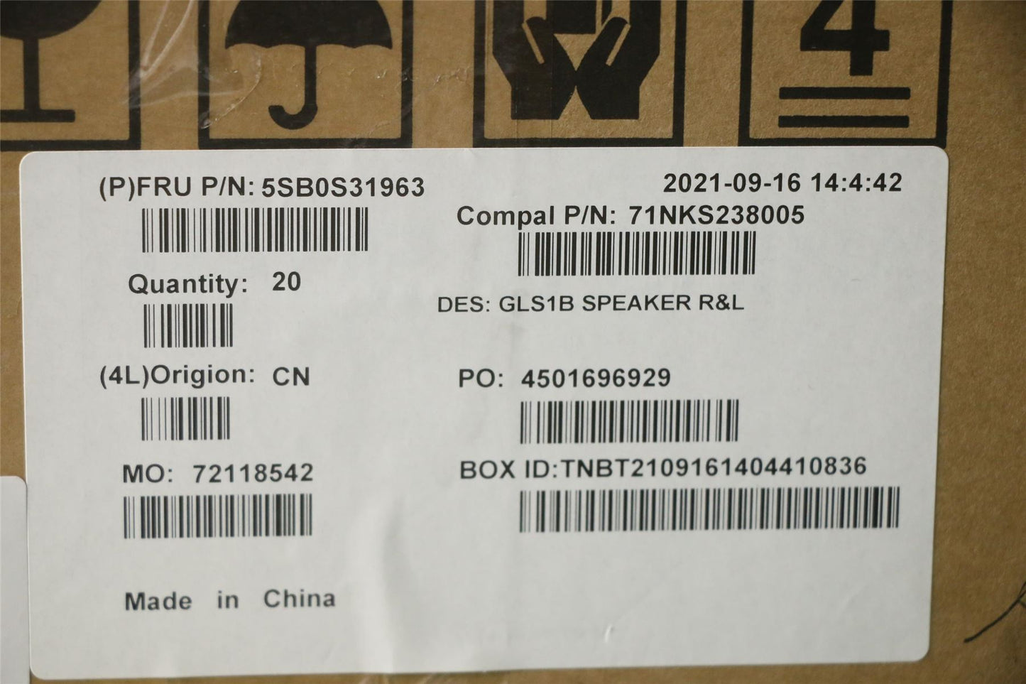 Lenovo IdeaPad 1 15ADA7 1 15AMN7 Speaker Speakers 5SB0S31963