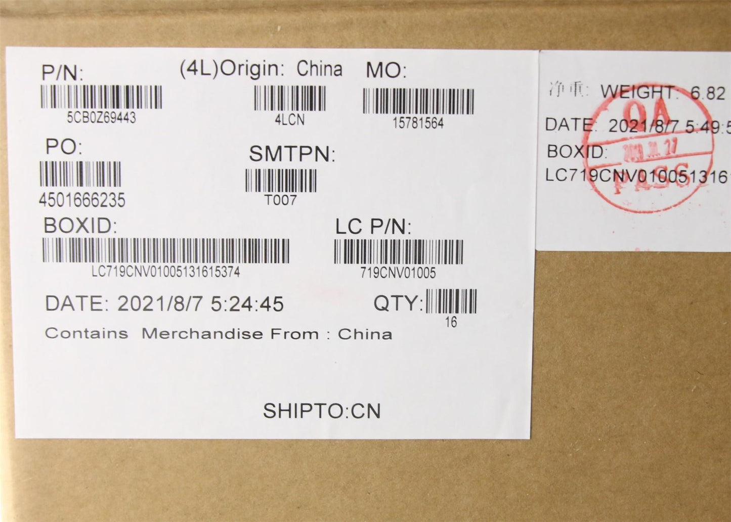 Lenovo COVER A_COVER_UHD_SUB_ASSY 5CB0Z69443