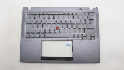 Lenovo ThinkPad X13 Gen 4 Keyboard Palmrest Top Cover Hebrew Grey 5M11H94613