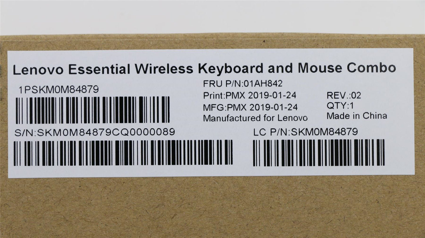 Lenovo ThinkStation P320 P330 P330 2nd Gen Wireless Keyboard Mouse Black 01AH842