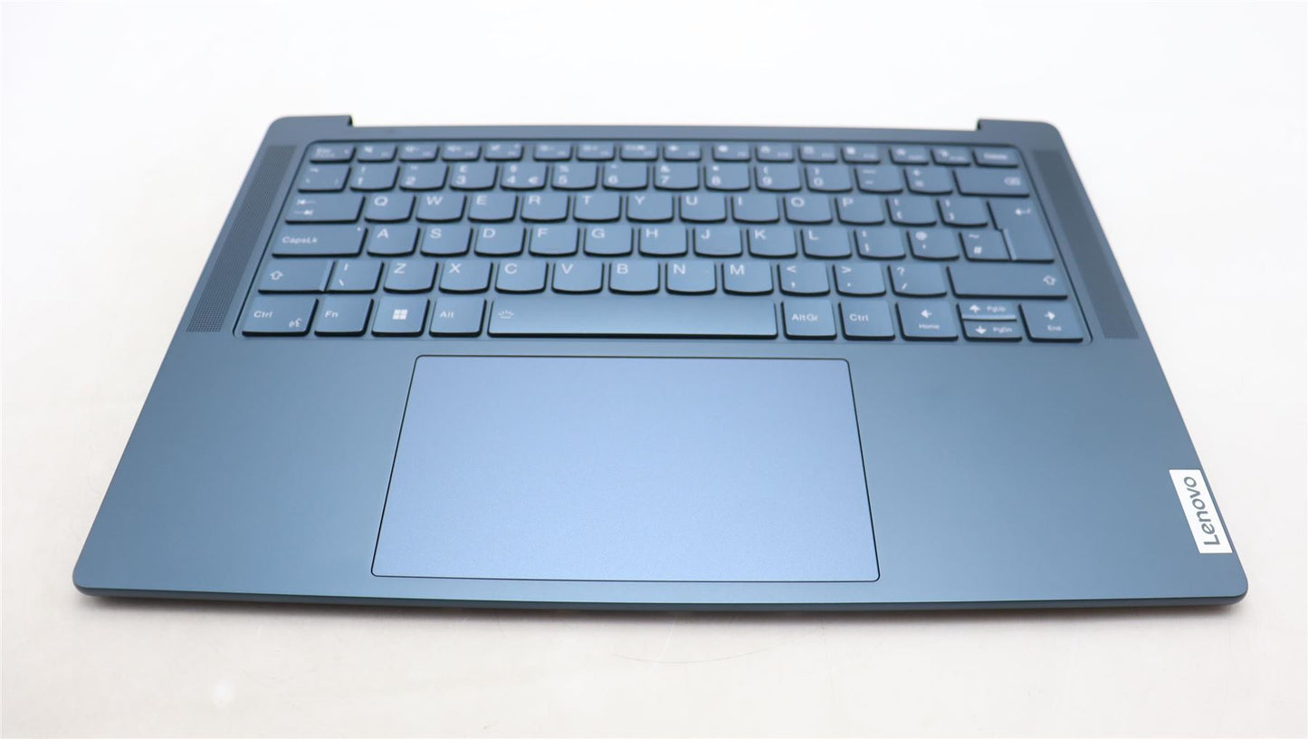 Lenovo Yoga 7 14APH8 Palmrest Cover Touchpad Keyboard UK Tidal Teal 5CB1L80260