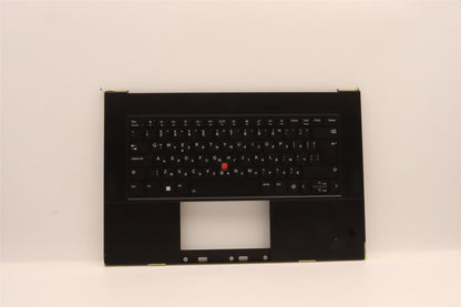 Lenovo ThinkPad Z16 Gen 1 Keyboard Palmrest Top Cover Bulgarian Black 5M11J13359