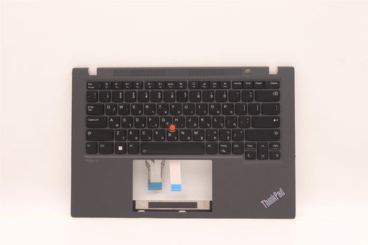 Lenovo ThinkPad T14s Gen 2 Keyboard Palmrest Top Cover Hebrew Black 5M11A37609