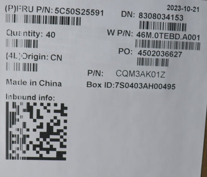 Lenovo CARDPOP W 21KK IO board 5C50S25591