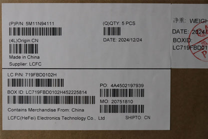 Lenovo MECH_ASM FRU KB ILD(TRI)UK Bk 5M11N94112