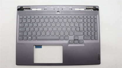 Lenovo Legion S7 16IRH8 Keyboard Palmrest Top Cover French Silver 5CB1L68007