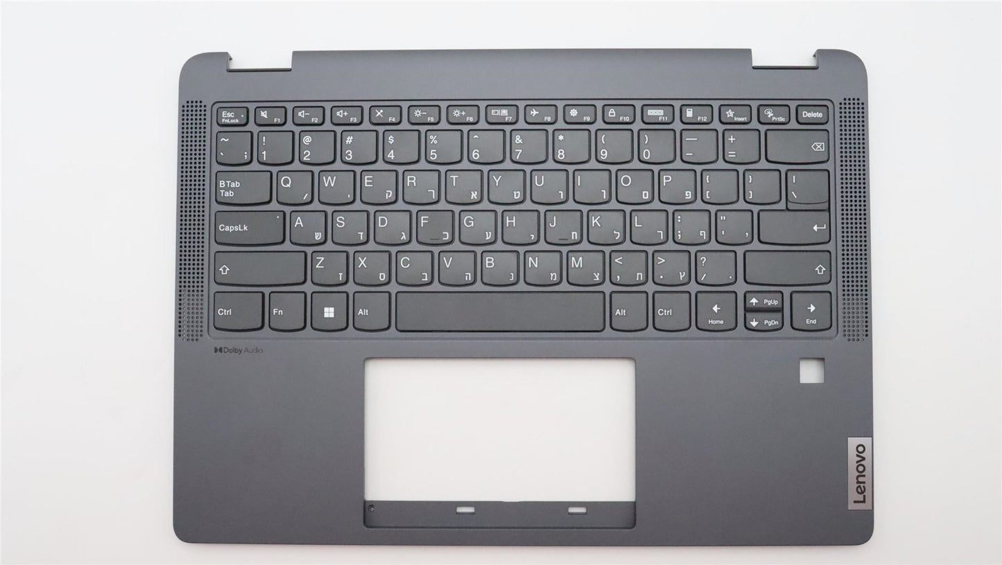 Lenovo IdeaPad 5 14IAU7 Keyboard Palmrest Top Cover Hebrew Grey 5CB1H79926