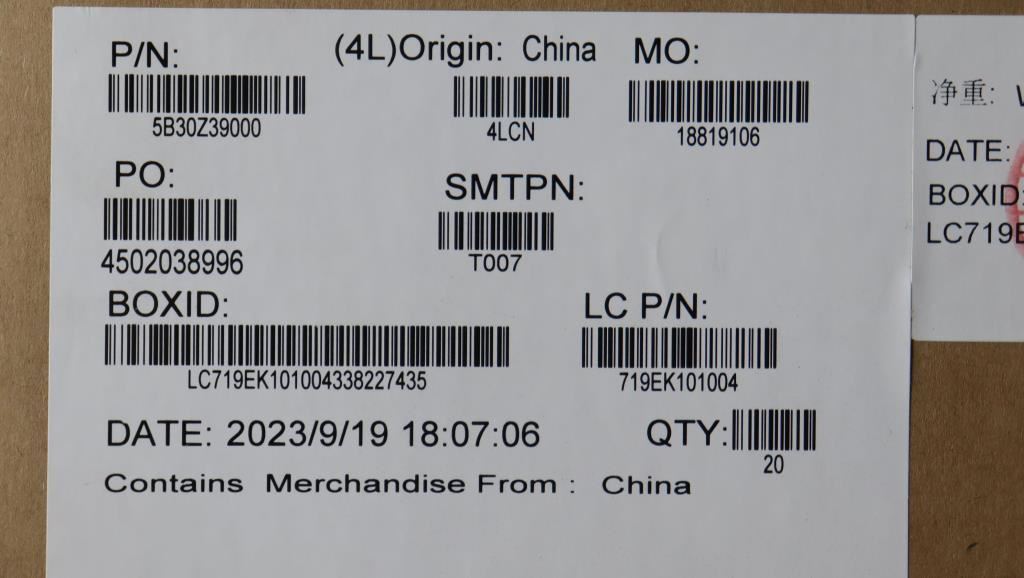 Lenovo FRU BEZEL KT6DA_B_SHEET_MIC_ASSY 5B30Z39000