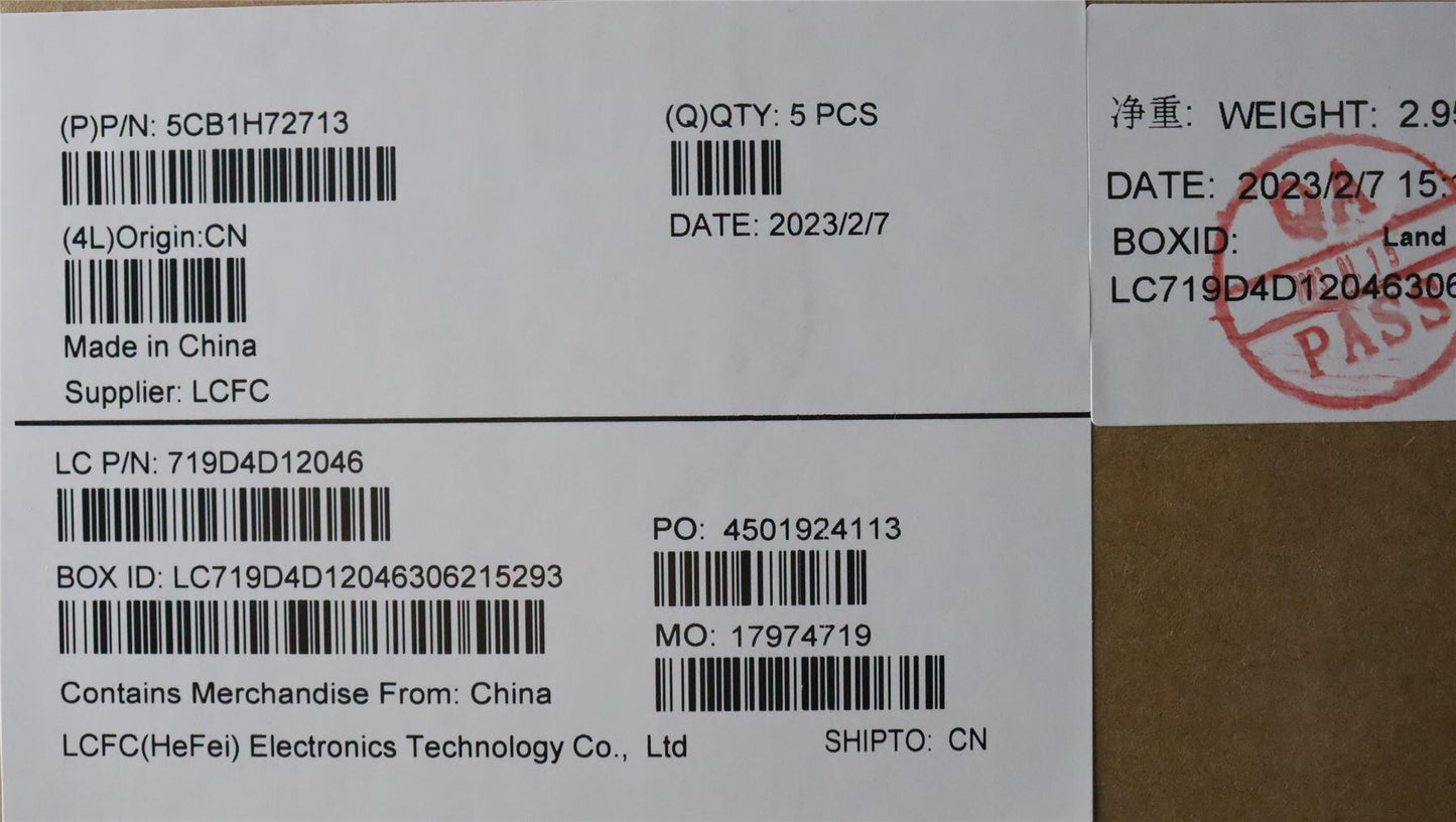 Lenovo Upper Case ASM_KOR L82RM AG_NFP 5CB1H72713