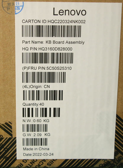 Lenovo Power Board H 82T3 W/mylar 5C50S25310