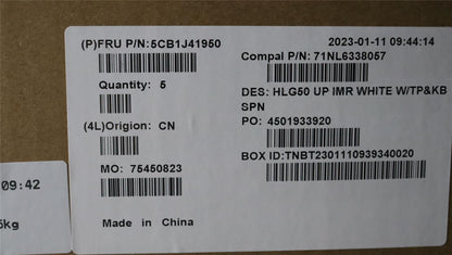 Lenovo Upper Case ASM_SPA C 82SB WHT 5CB1J41950