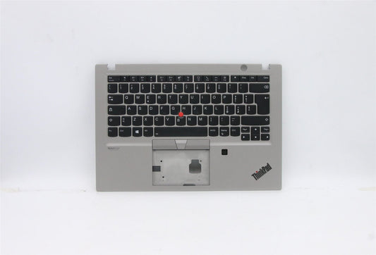 Lenovo ThinkPad T14s Keyboard Palmrest Top Cover UK Silver Backlit 5M10Z41595