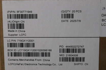 Lenovo FINGER_PRT FP BD L 21TR Board 5F30T71949