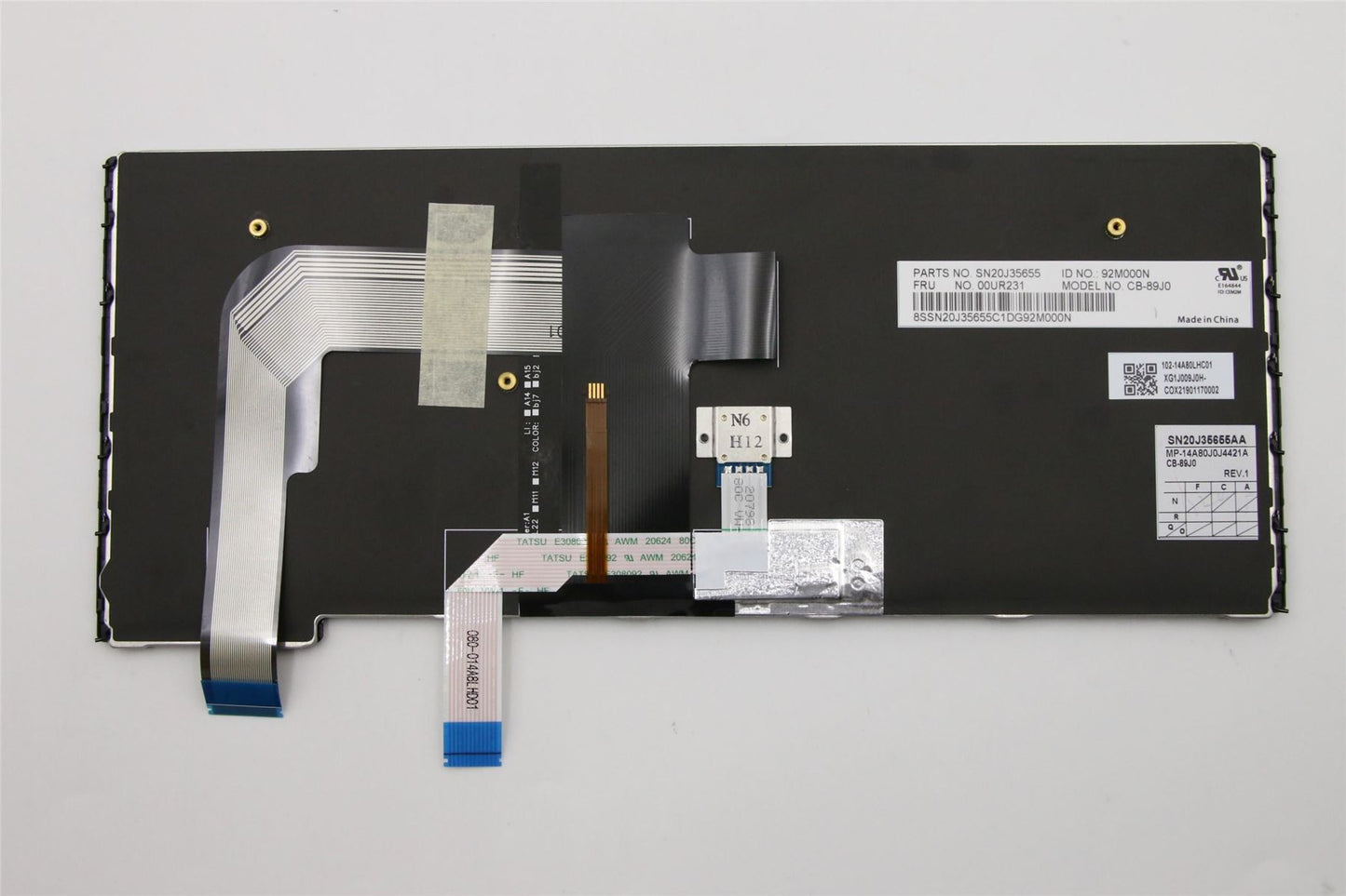 Lenovo NB_KYB Carling KBD,JP,CNY 00UR231