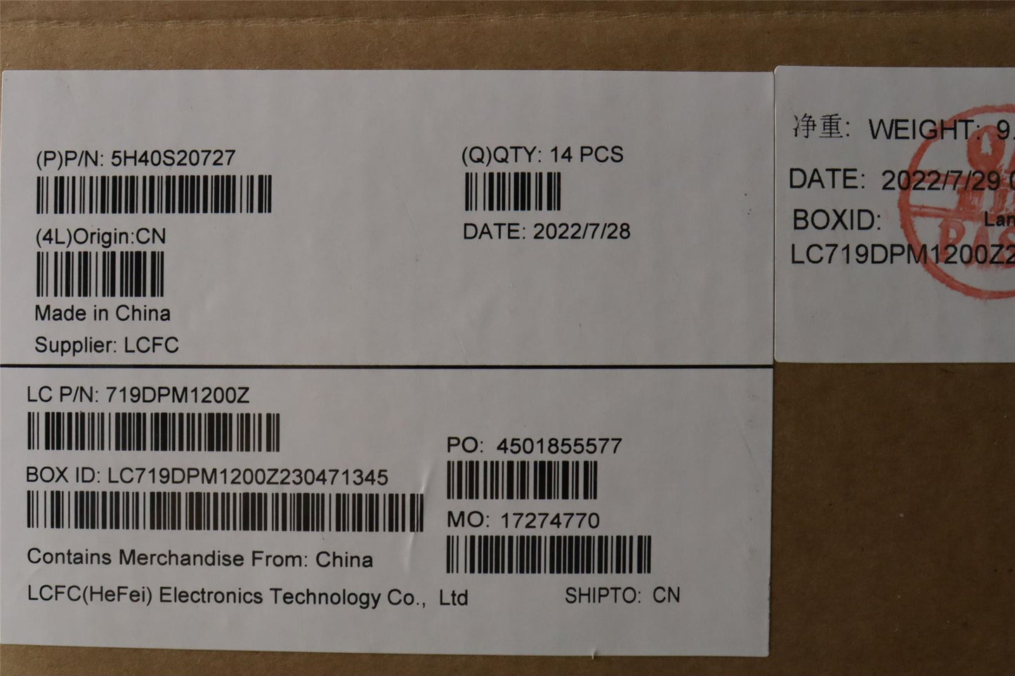 Lenovo Legion 7 16IAX7 Fan Heatsink 5H40S20727