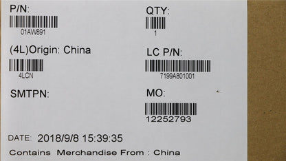 Lenovo Tablet X1 3rd Fan Heatsink 01AW891