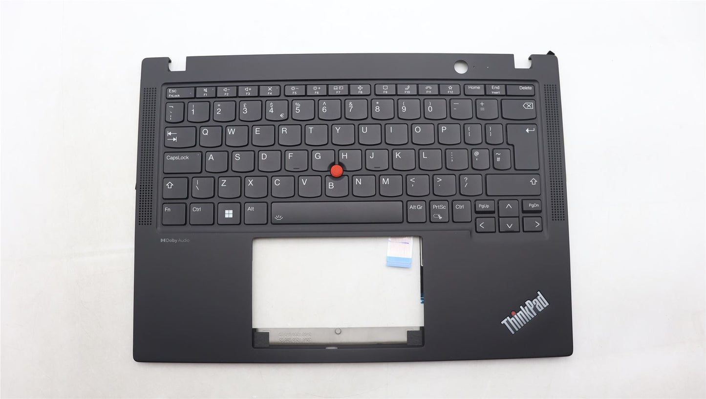 Lenovo ThinkPad X13 Gen 4 Palmrest Cover Keyboard UK Europe Black 5M11L86310