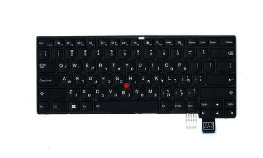 Genuine Lenovo ThinkPad T460p Keyboard Hebrew Black Backlit 00UR409 00UR369