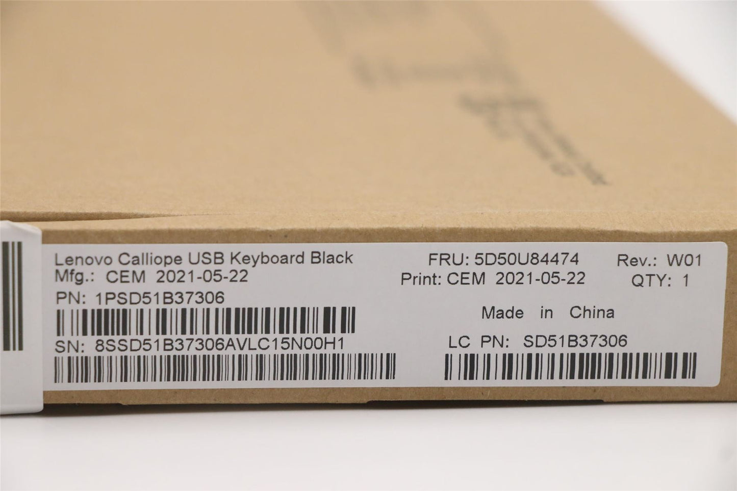 Lenovo USB Calliope KB BK 470 ARA 5D50U84474