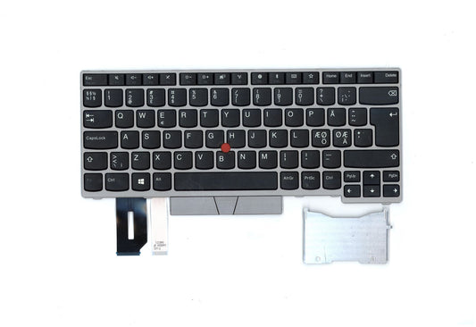 Lenovo ThinkPad T480s L380 L390 E480 E490 Keyboard Nordic Silver 01YN419