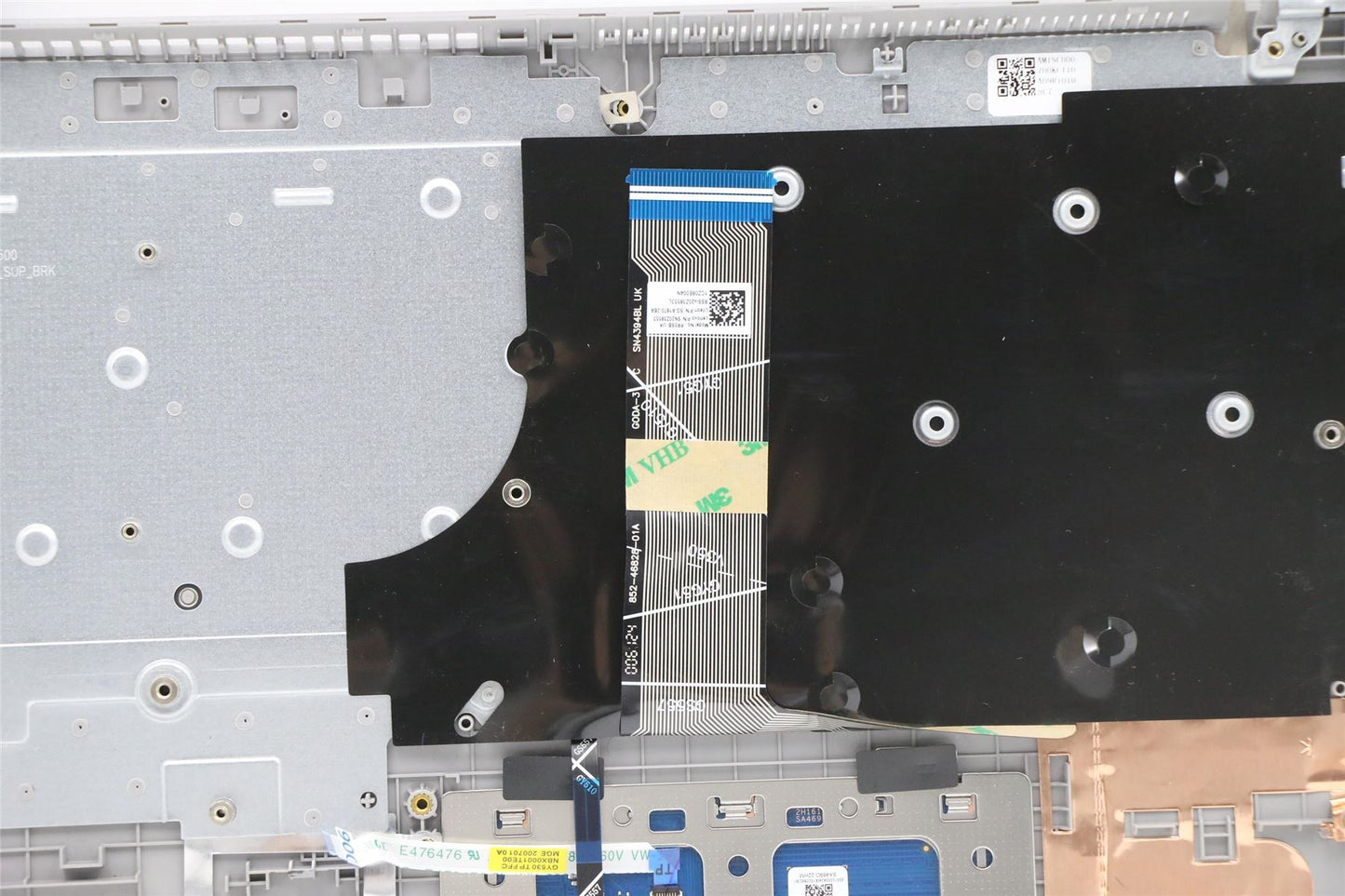 Lenovo ThinkBook 15p IMH Keyboard Palmrest Top Cover German Grey 5CB1B07601