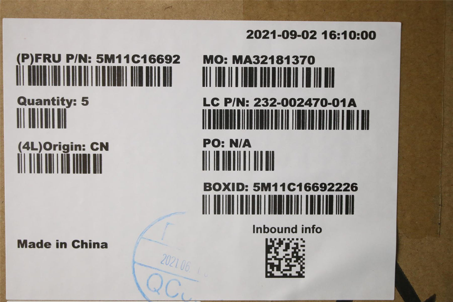 Lenovo MECH_ASM Base Top Cov for WC,A560-27 5M11C16692