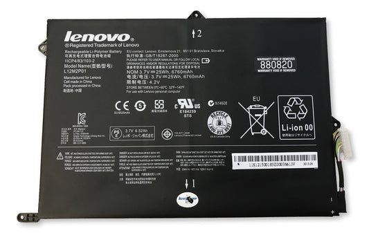 Genuine Lenovo Original 3.75v 6760mAh Battery for MIIX 10 Z2760 Series L12M2P01