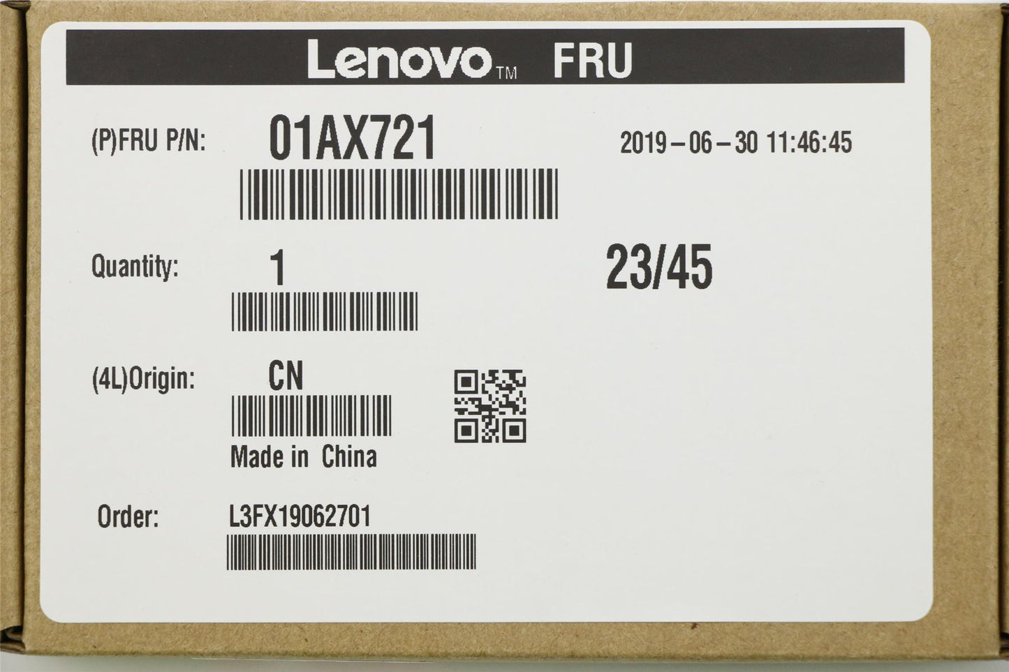 Lenovo 01AX721 Wireless,CMB,IN,8265 MP Vpro