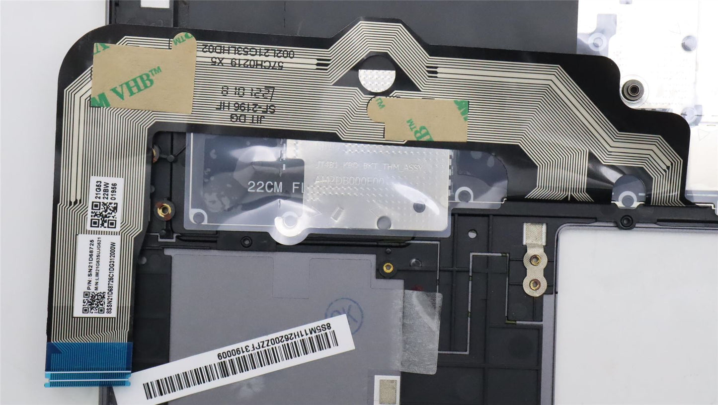 Lenovo ThinkPad T14s Gen 3 Keyboard Palmrest Top Cover Russian Grey 5M11H26200