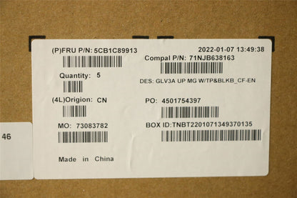 Lenovo Upper Case ASM_FRA/ENG C 21A2 MGBL 5CB1C89913