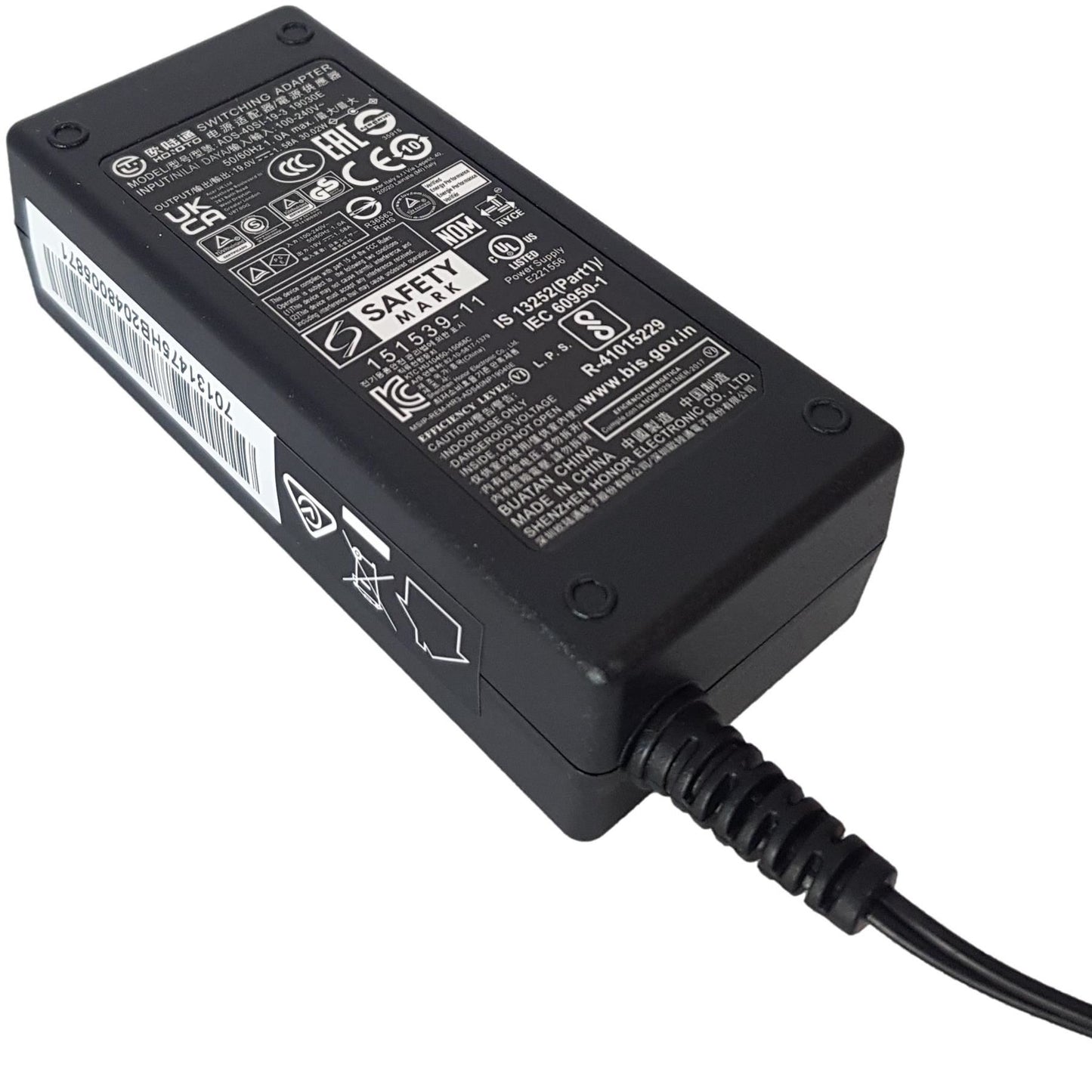 Genuine Acer 25.T0LM5.002 AC ADAPTER.1.58A.19V.ADS-40SI-19-3