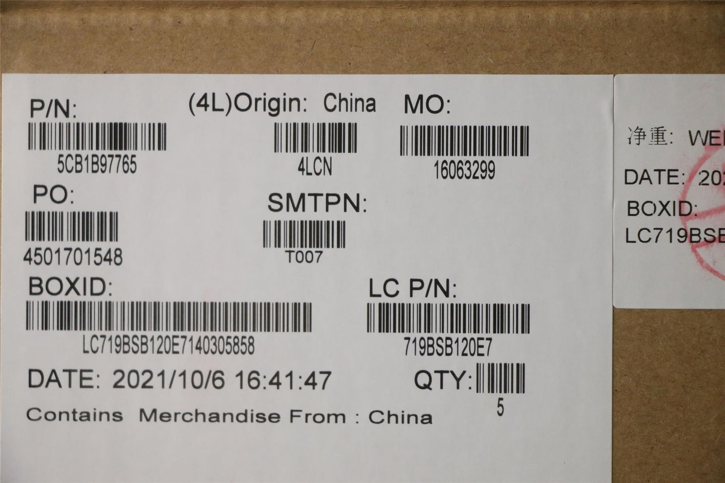 Lenovo Upper Case ASM_THAI L82H7ABNFPNBLD 5CB1B97765