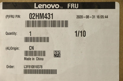 Lenovo MECH_ASM Ccov,HBW,NBLKBD,FPR,BK,LTN 02HM431