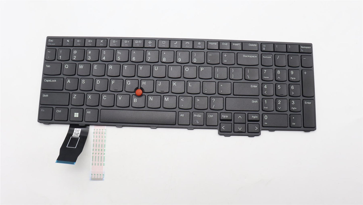 Lenovo ThinkPad P16s 1 L15 3 T16 1 Keyboard US Black 5N21D93797