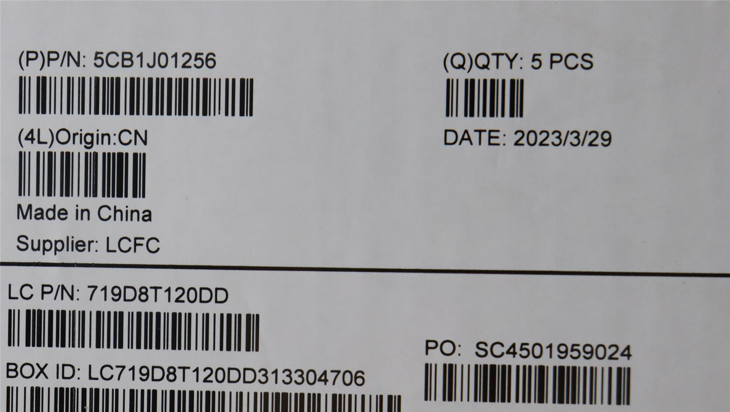 Lenovo Upper Case ASM_PORL82SFFP_SG_NB_PC 5CB1J01256