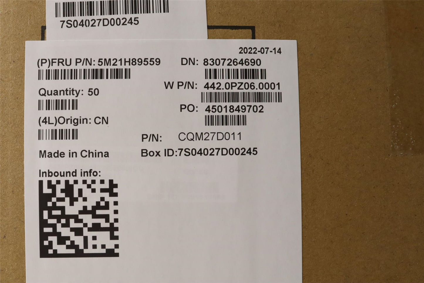 Lenovo MECHANICAL FRU C14_DUMMY_SMC_COVER 5M21H89559