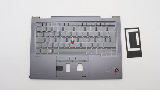 Lenovo ThinkPad X1 7th Gen Keyboard Palmrest Top Cover Bulgarian 5M11H45731