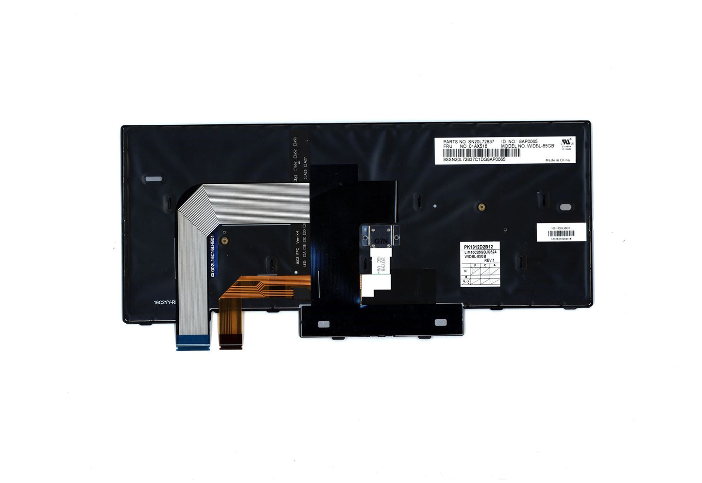 Lenovo ThinkPad T470 A475 Clavier UK Noir Rétroéclairé 01AX516