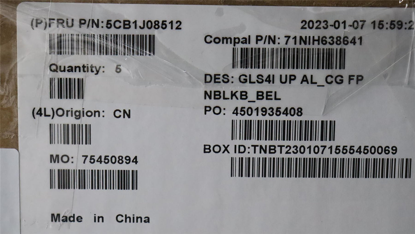 Lenovo UpperCaseASM_BEL C82SD ALCG FPNBL 5CB1J08512