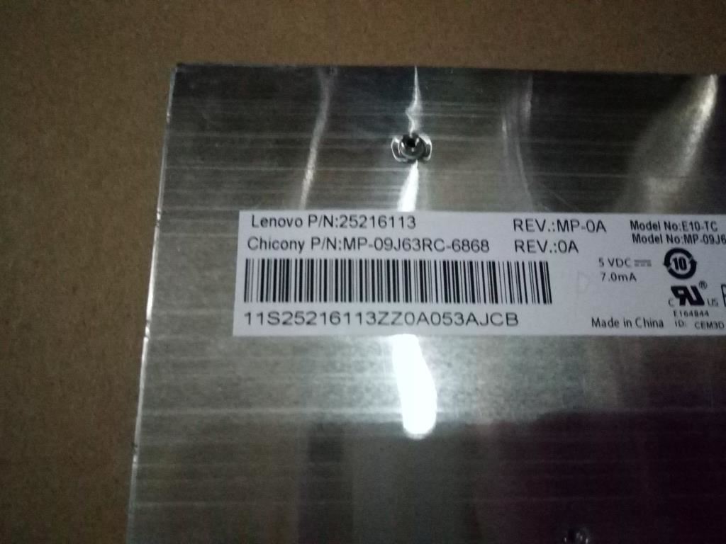 Lenovo TC-T1S-CCY-BlackKeyBlackFrame-KBD Traditional Chinese Keyboard 25216113