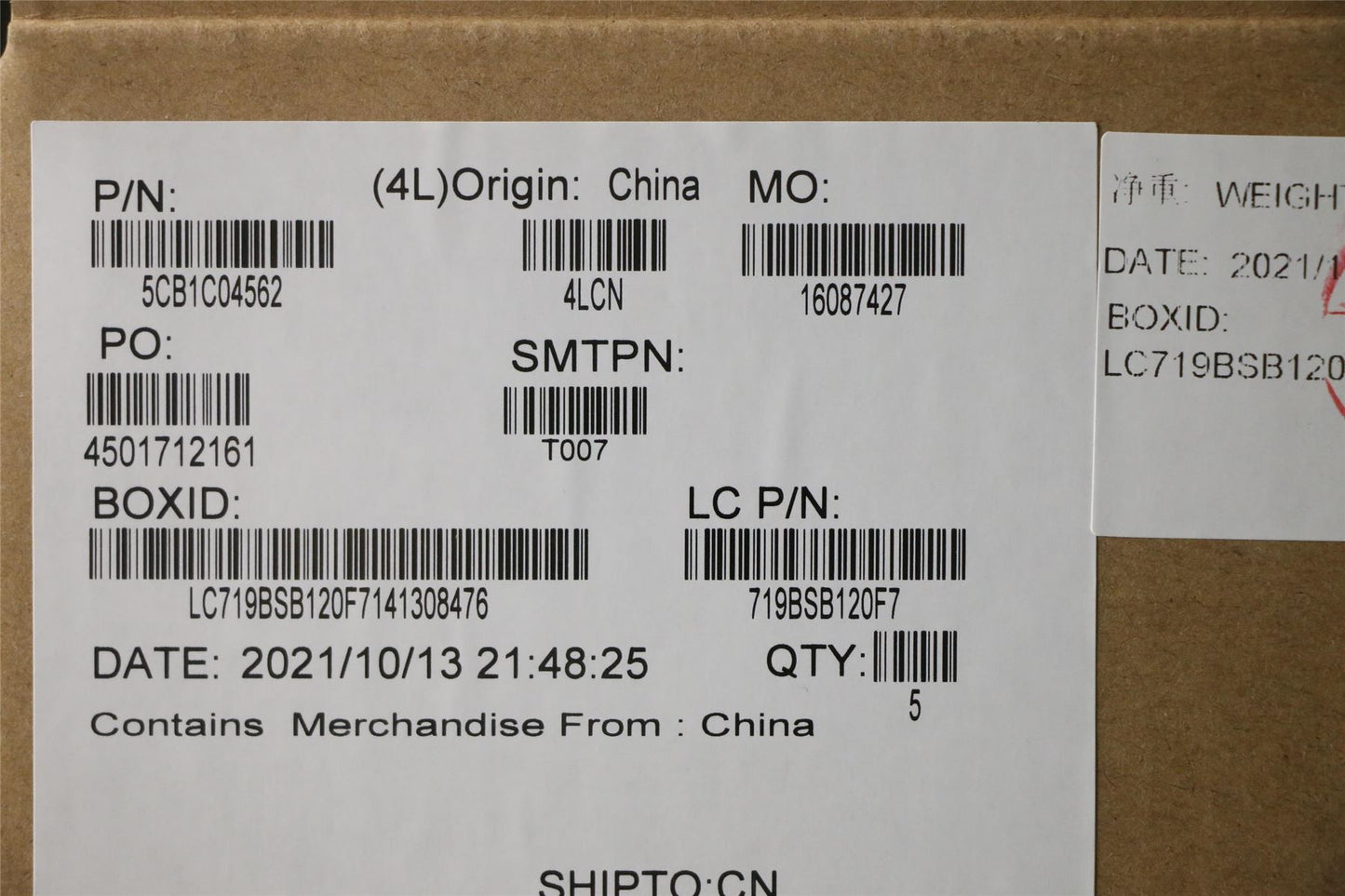 Lenovo Upper Case ASM_SPA L82H7 SD NFPBLD 5CB1C04562