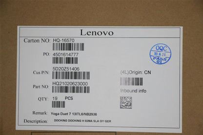 Lenovo Yoga 7-13ITL6-LTE 7-13ITL6 Dock Keyboard Palmrest Touchpad 5D20Z51406