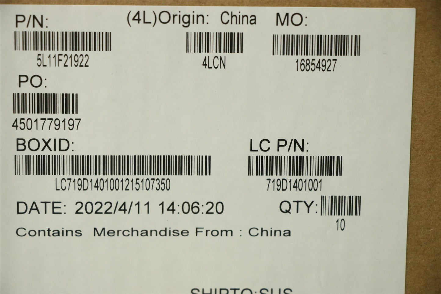 Lenovo LABEL K14 AMD FRU LABEL Kits 5L11F21922