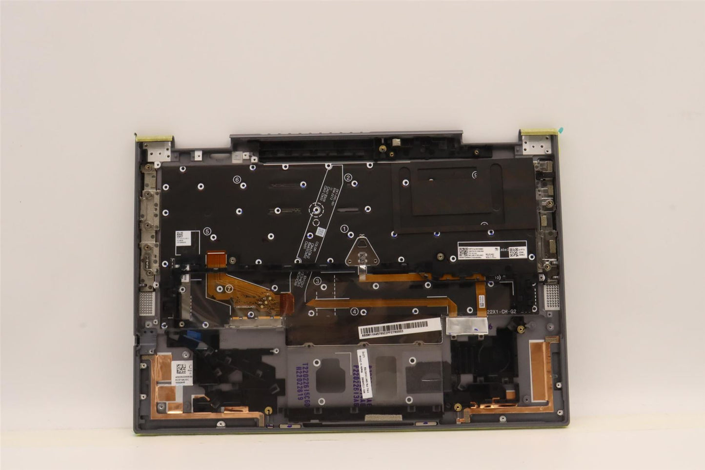 Lenovo ThinkPad X1 7th Gen Keyboard Palmrest Top Cover Storm Grey 5M11H45789