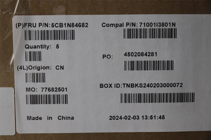 Lenovo Upper Case ASM RUS C 83DH LGRGB 5CB1N84682