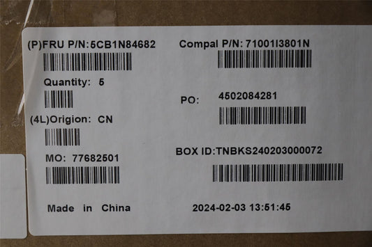 Lenovo Upper Case ASM RUS C 83DH LGRGB 5CB1N84682